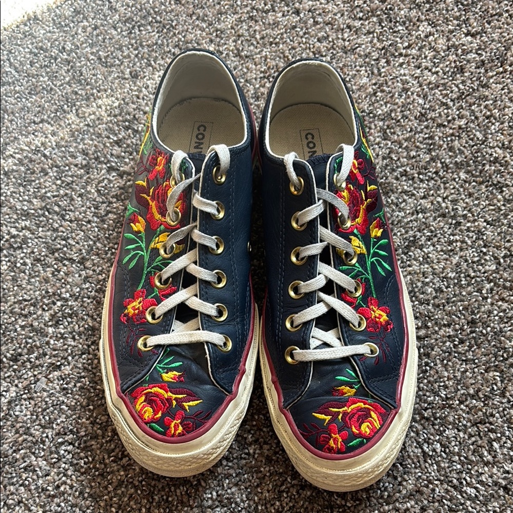 Converse Red and Blue Sneakers with Classic Style